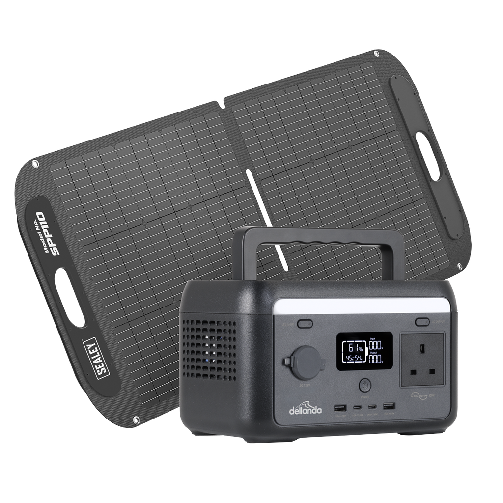 Portable Power Station 300W & ETFE Foldable Solar Panel 110W DL178