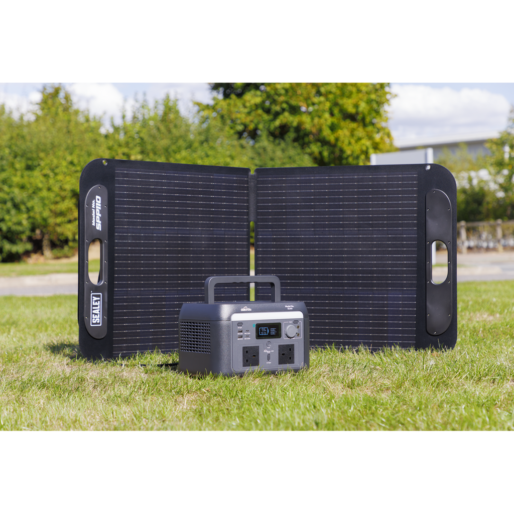 Portable Power Station 600W & ETFE Foldable Solar Panel 110W DL179