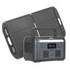 Portable Power Station 600W & ETFE Foldable Solar Panel 110W DL179