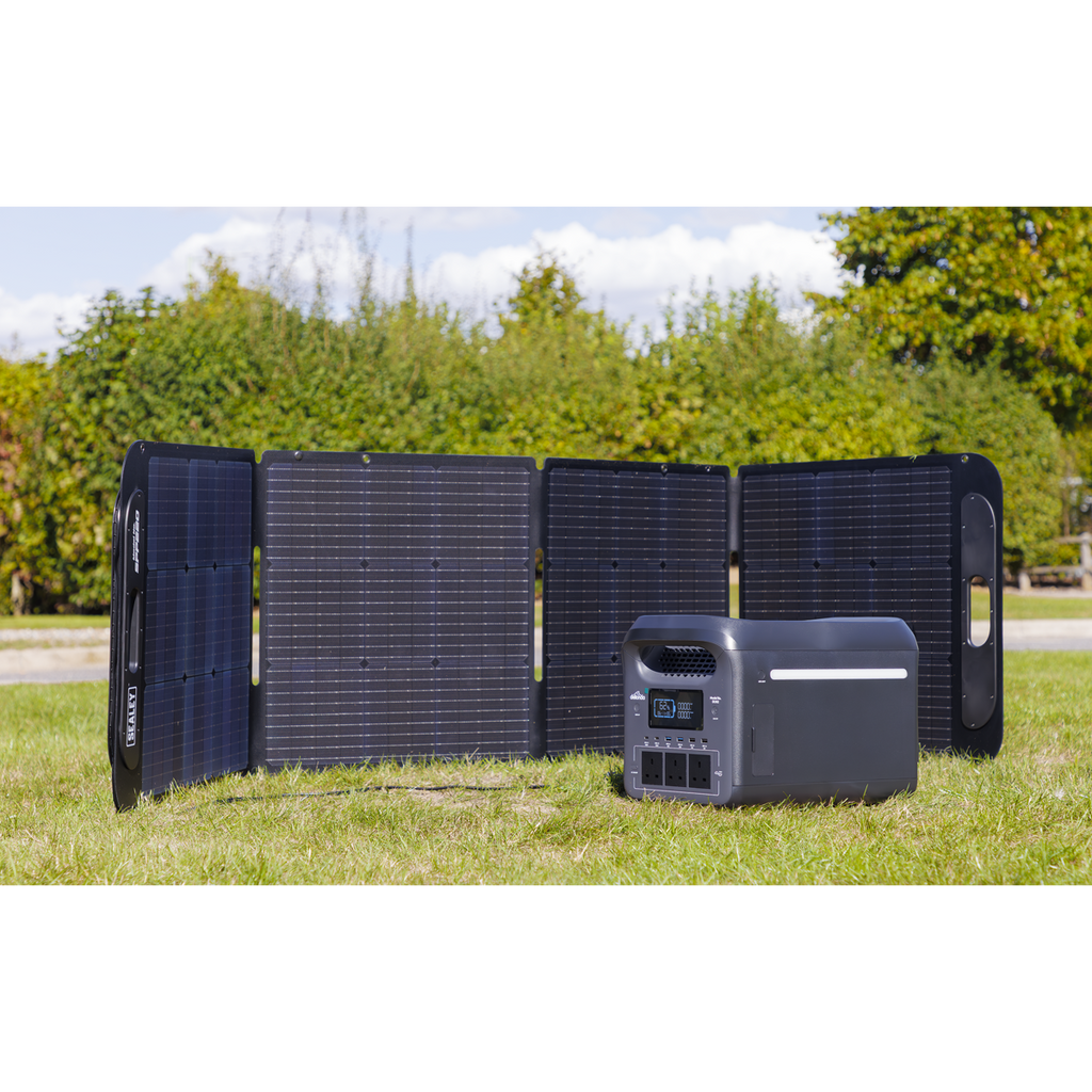 Portable Power Station 1800W & ETFE Foldable Solar Panel 220W DL180