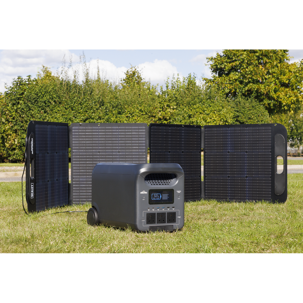 Portable Power Station 3000W & ETFE Foldable Solar Panel 220W DL181