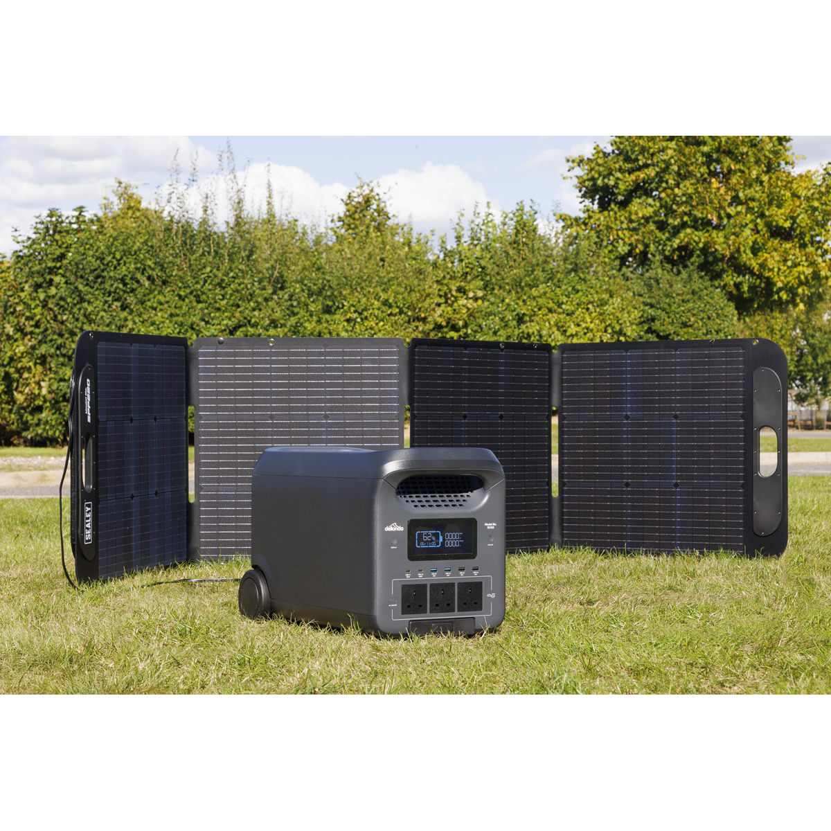 Portable Power Station 3000W & ETFE Foldable Solar Panel 220W DL181