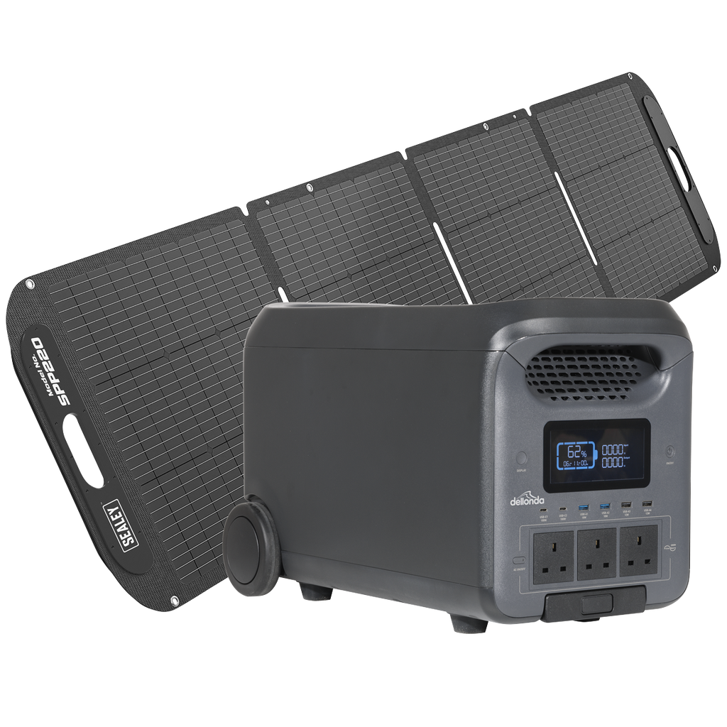 Portable Power Station 3000W & ETFE Foldable Solar Panel 220W DL181