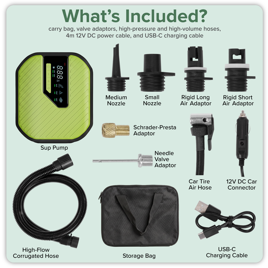 Rechargeable & 12V DC Electric SUP Pump DL185