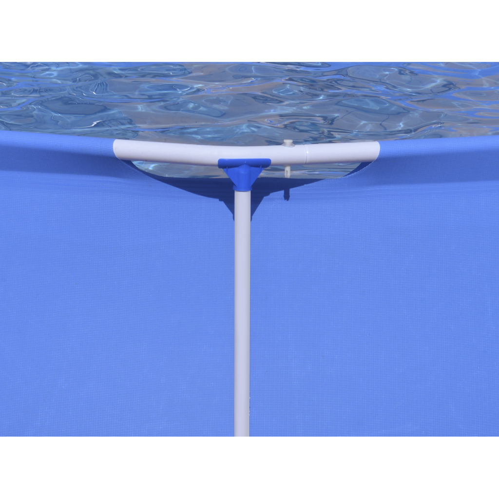 Steel Frame Round Swimming Pool & Filter Pump 10ft - Blue DL19
