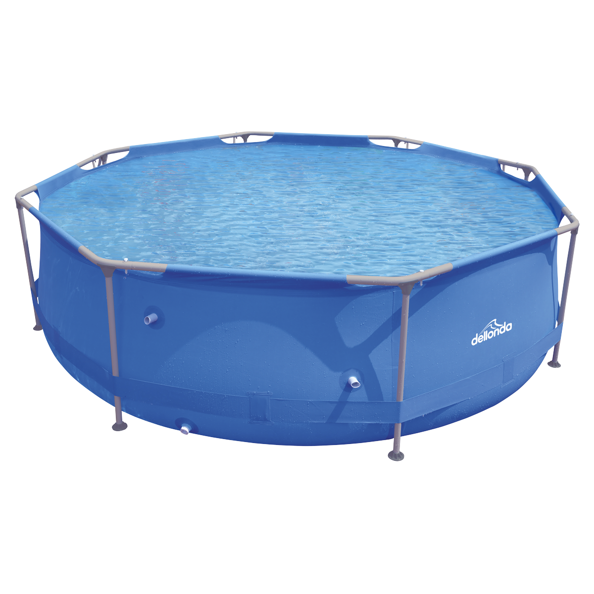 Steel Frame Round Swimming Pool & Filter Pump 10ft - Blue DL19
