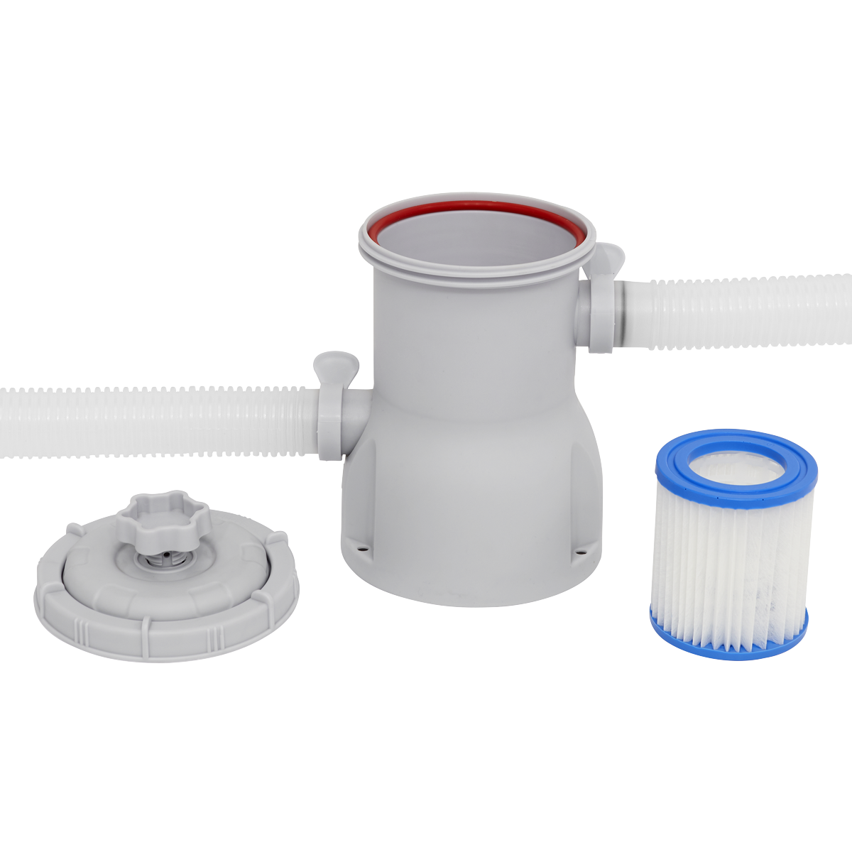 Steel Frame Round Swimming Pool & Filter Pump 10ft - Blue DL19