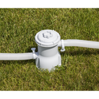 Steel Frame Round Swimming Pool & Filter Pump 10ft - Blue DL19
