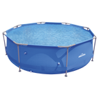Steel Frame Round Swimming Pool & Filter Pump 10ft - Blue DL19