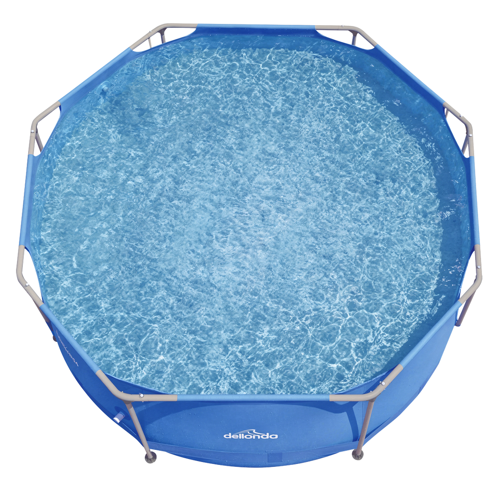 Steel Frame Round Swimming Pool & Filter Pump 10ft - Blue DL19