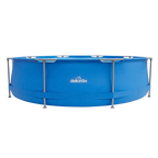 Steel Frame Round Swimming Pool & Filter Pump 10ft - Blue DL19