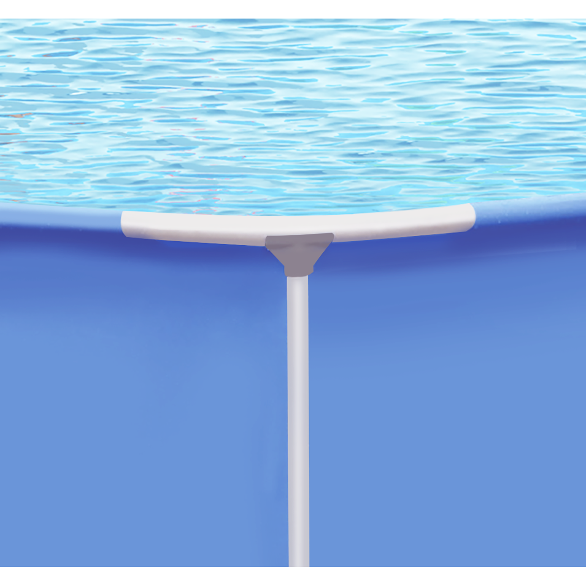 Steel Frame Round Swimming Pool with Filter Pump 12ft - Blue DL20