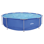 Steel Frame Round Swimming Pool with Filter Pump 12ft - Blue DL20