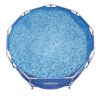 Steel Frame Round Swimming Pool with Filter Pump 12ft - Blue DL20