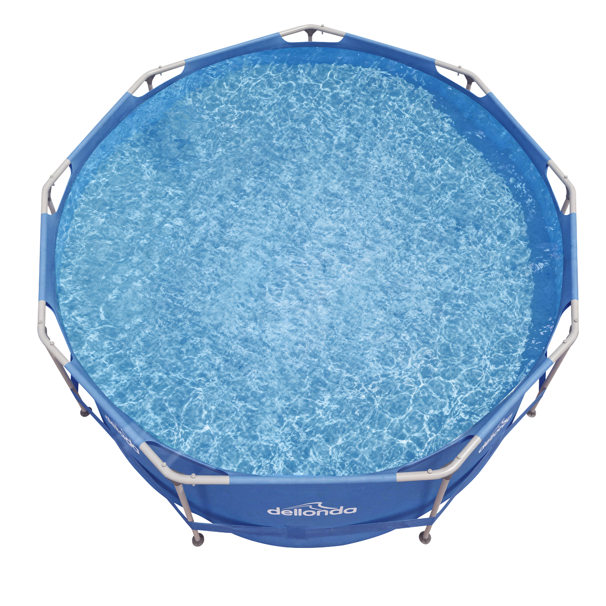 Steel Frame Round Swimming Pool with Filter Pump 12ft - Blue DL20