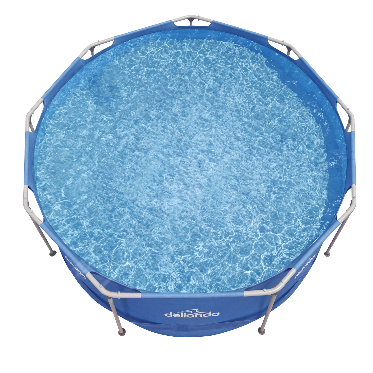 Steel Frame Round Swimming Pool with Filter Pump 12ft - Blue DL20