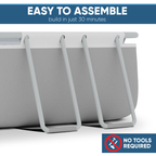 Deluxe Steel Frame Swimming Pool with Filter Pump 13ft DL21