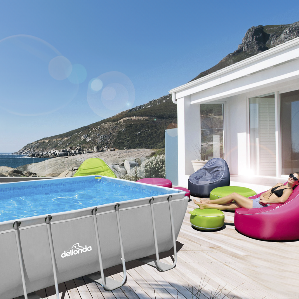 Deluxe Steel Frame Swimming Pool with Filter Pump 18ft DL22