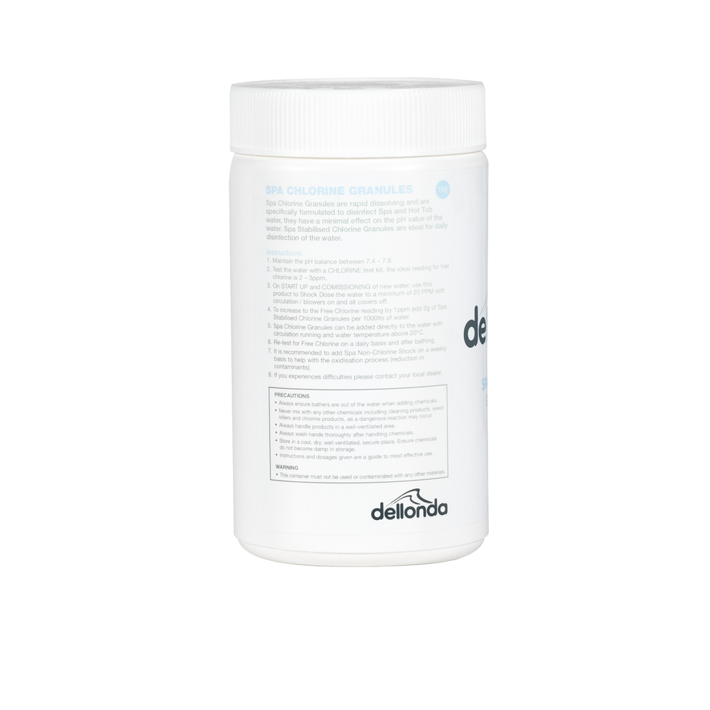 Chlorine Granules for Hot Tubs/Spas & Swimming Pools 1kg DL50