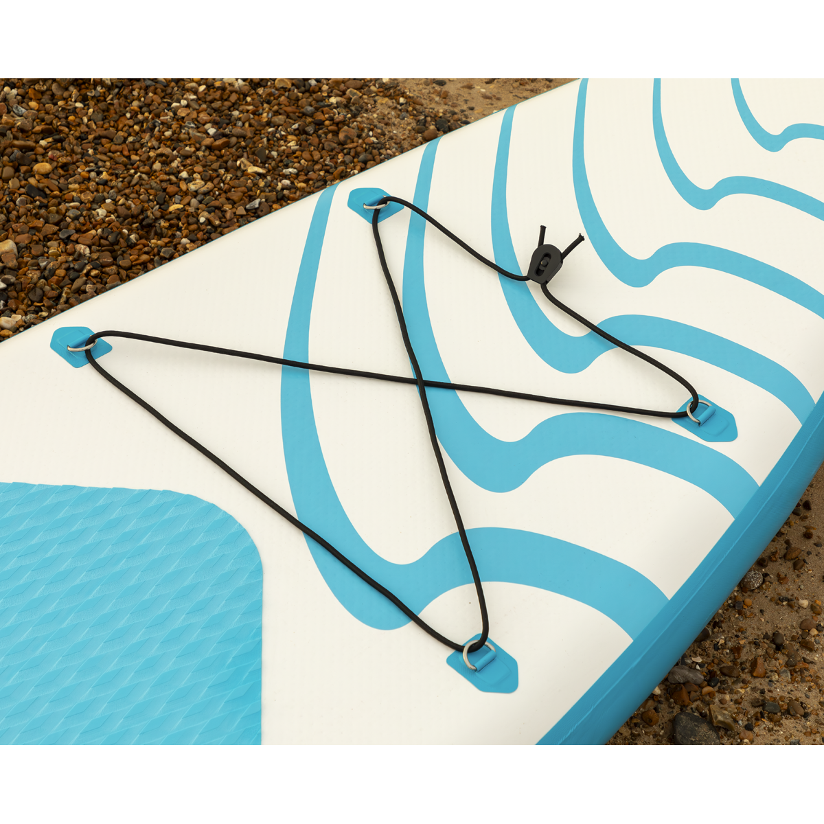 Inflatable Stand-Up Paddle Board 10'6" - Light Blue/White DL152
