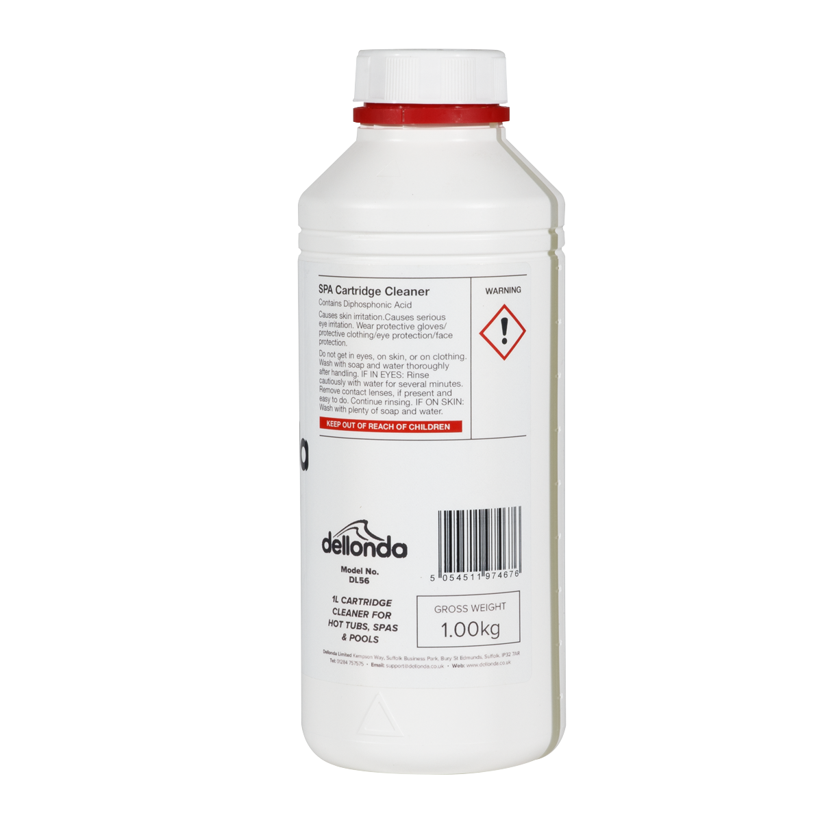 Universal Filter Cartridge Cleaner for Hot Tubs/Spas & Swimming Pools 1L DL56