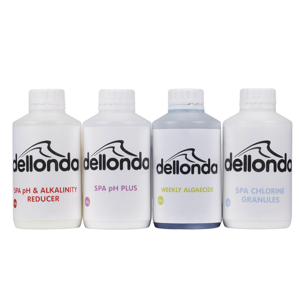 Swimming Pool Starter Kit - Chlorine, pH Increaser, pH Reducer & Algaecide DL63