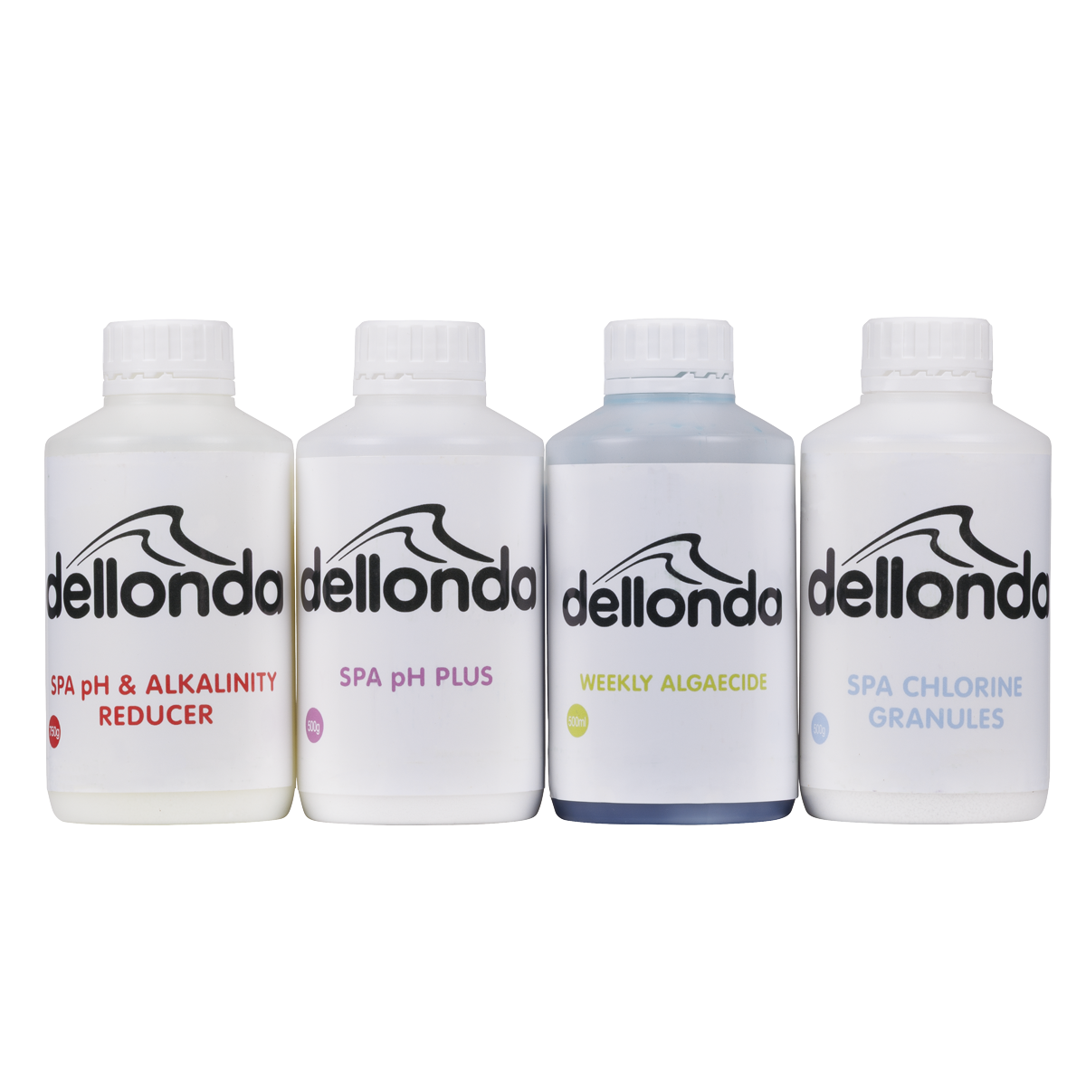 Swimming Pool Starter Kit - Chlorine, pH Increaser, pH Reducer & Algaecide DL63