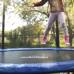 Heavy-Duty Outdoor Trampoline with Safety Enclosure Net 8ft DL67