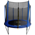 Heavy-Duty Outdoor Trampoline with Safety Enclosure Net 8ft DL67