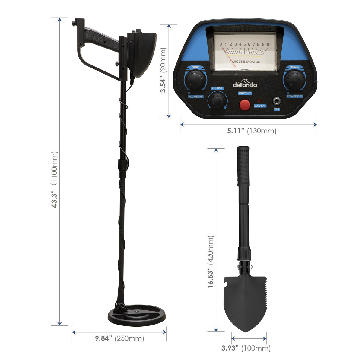 Lightweight Metal Detector with High Accuracy Pinpoint Function DL6