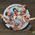 2-4 Person Inflatable Hot Tub/Spa with Smart Pump - Rattan Effect DL90