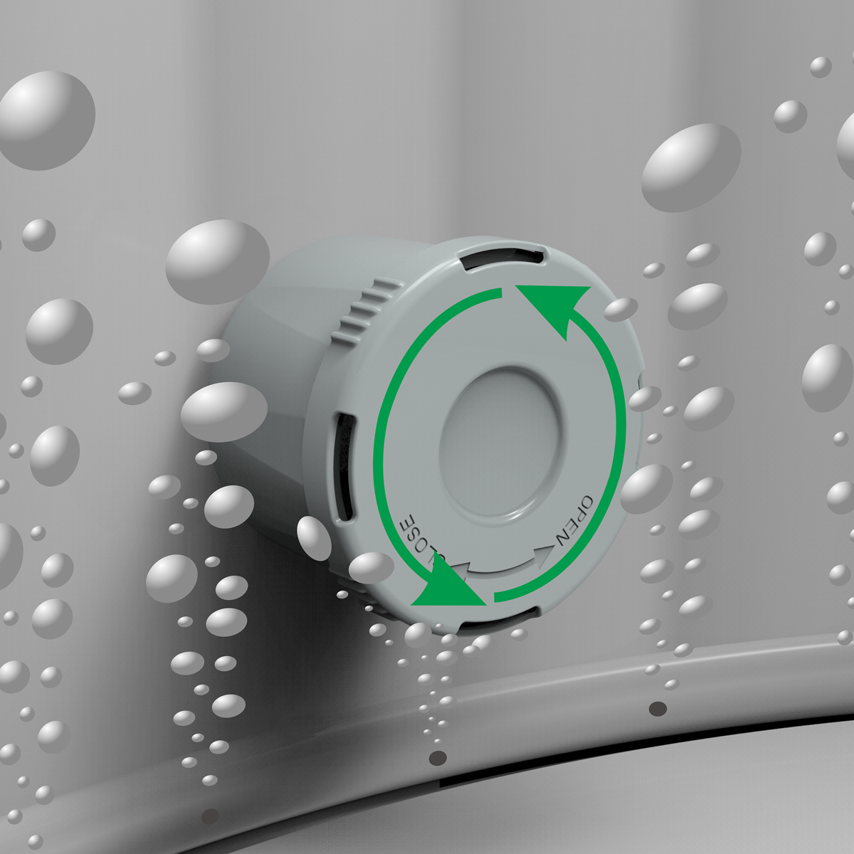 2-4 Person Inflatable Hot Tub/Spa with Smart Pump - Rattan Effect DL90