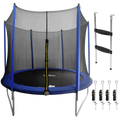 Heavy-Duty Outdoor Trampoline with Safety Enclosure Net, Anchors & Ladder 10ft DL94