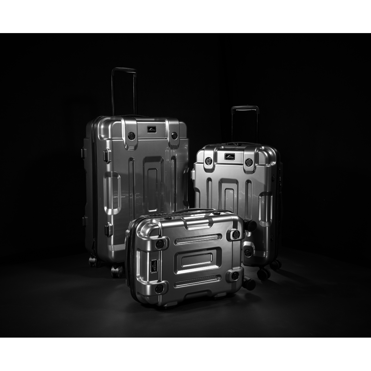 Lightweight ABS Luggage Set 3pc - Silver DL9