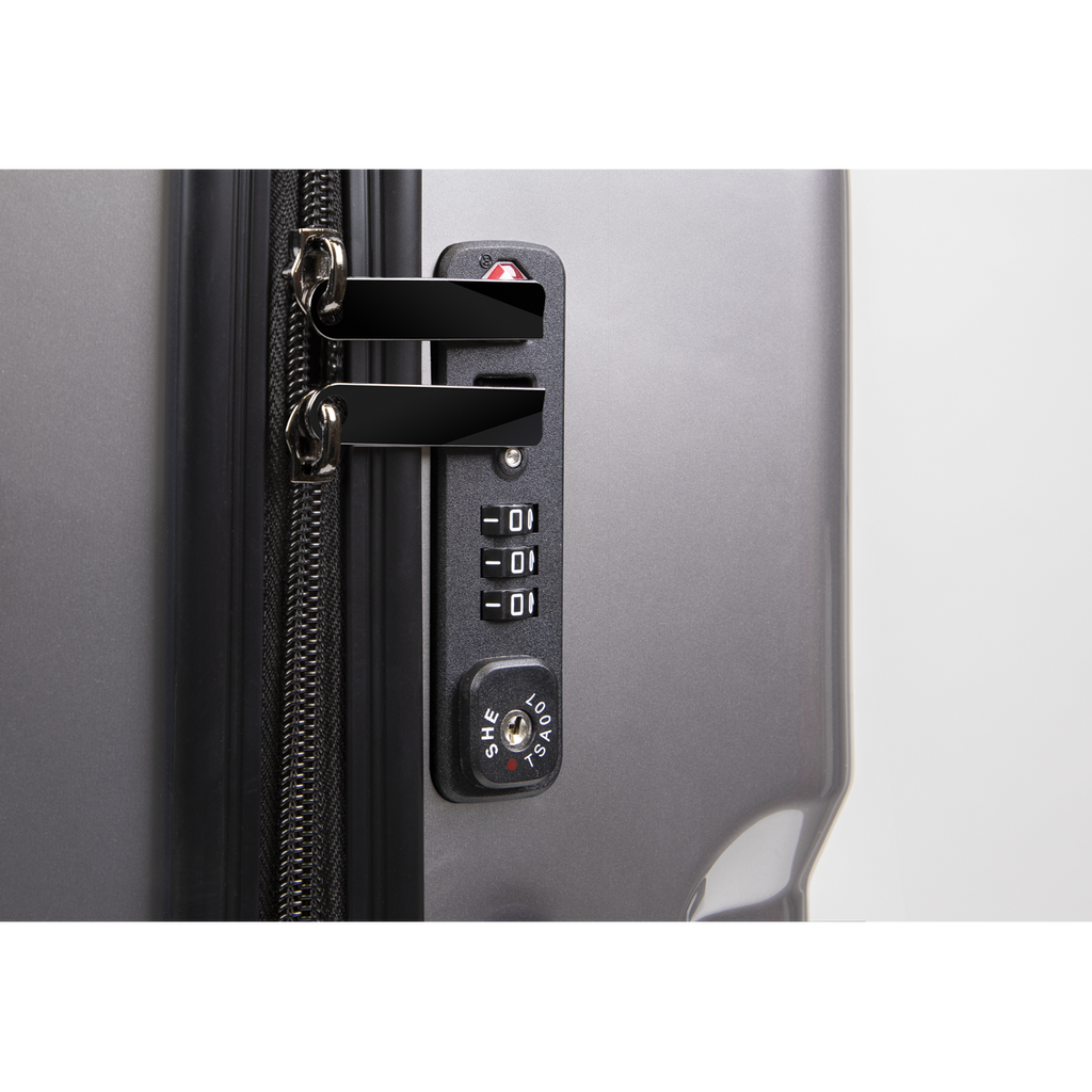 Lightweight ABS Luggage Set 3pc - Silver DL9