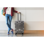 Lightweight ABS Luggage Set 3pc - Silver DL9