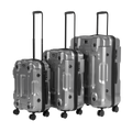 Lightweight ABS Luggage Set 3pc - Silver DL9