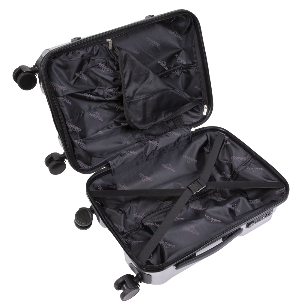 Lightweight ABS Luggage Set 3pc - Silver DL9