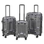 Lightweight ABS Luggage Set 3pc - Silver DL9