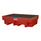 Polyethylene Barrel Bund/Spill Pallet 1220 x 820 x 330mm DRP12