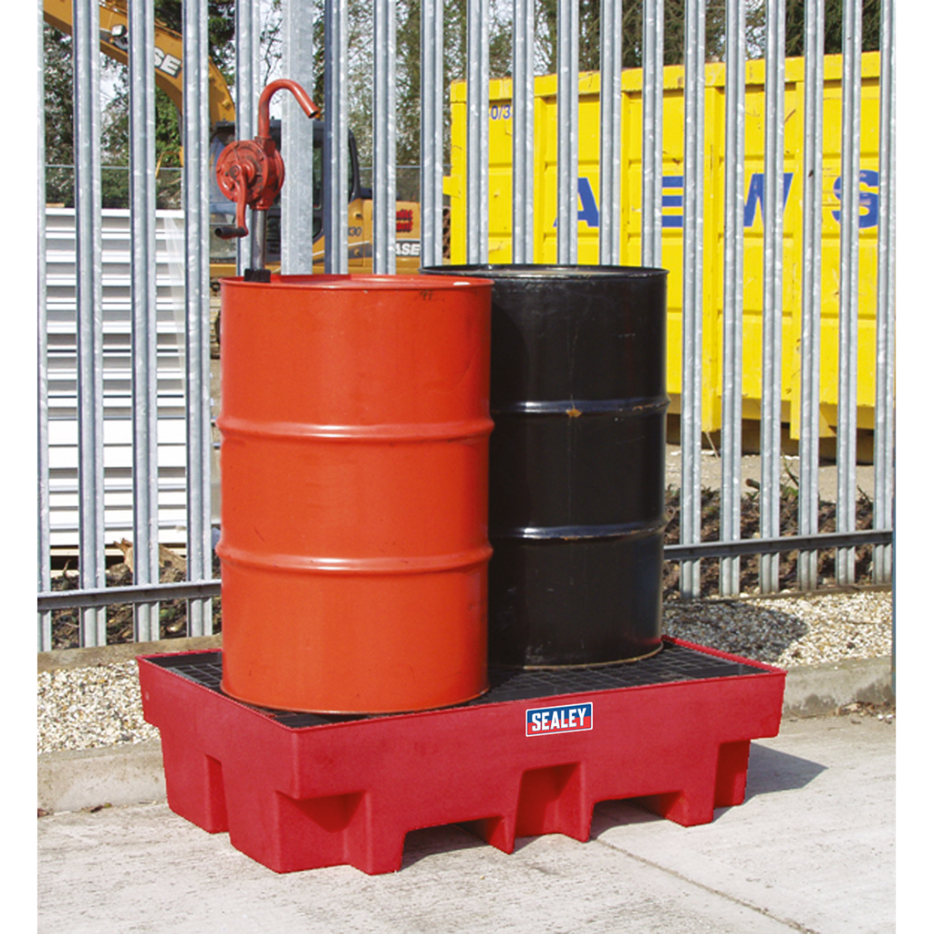 Polyethylene Barrel Bund/Spill Pallet 1220 x 820 x 330mm DRP12