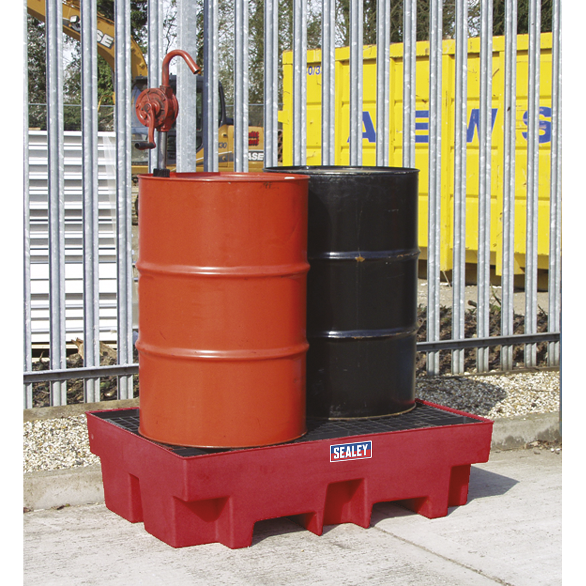 Polyethylene Barrel Bund/Spill Pallet 1220 x 820 x 330mm DRP12