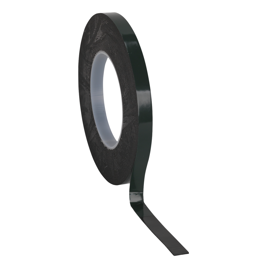 Double-Sided Adhesive Foam Tape 12mm x 10m - Green Backing DSTG1210