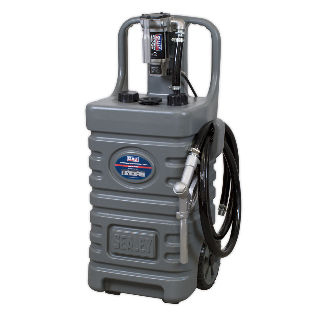 Mobile Dispensing Tank with Diesel Pump 55L - Grey DT55GCOMBO1