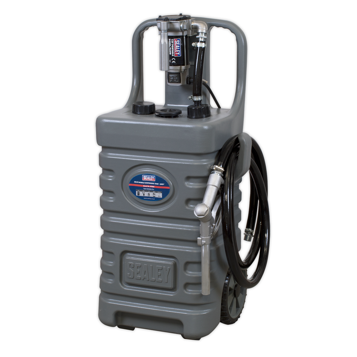 Mobile Dispensing Tank with Diesel Pump 55L - Grey DT55GCOMBO1