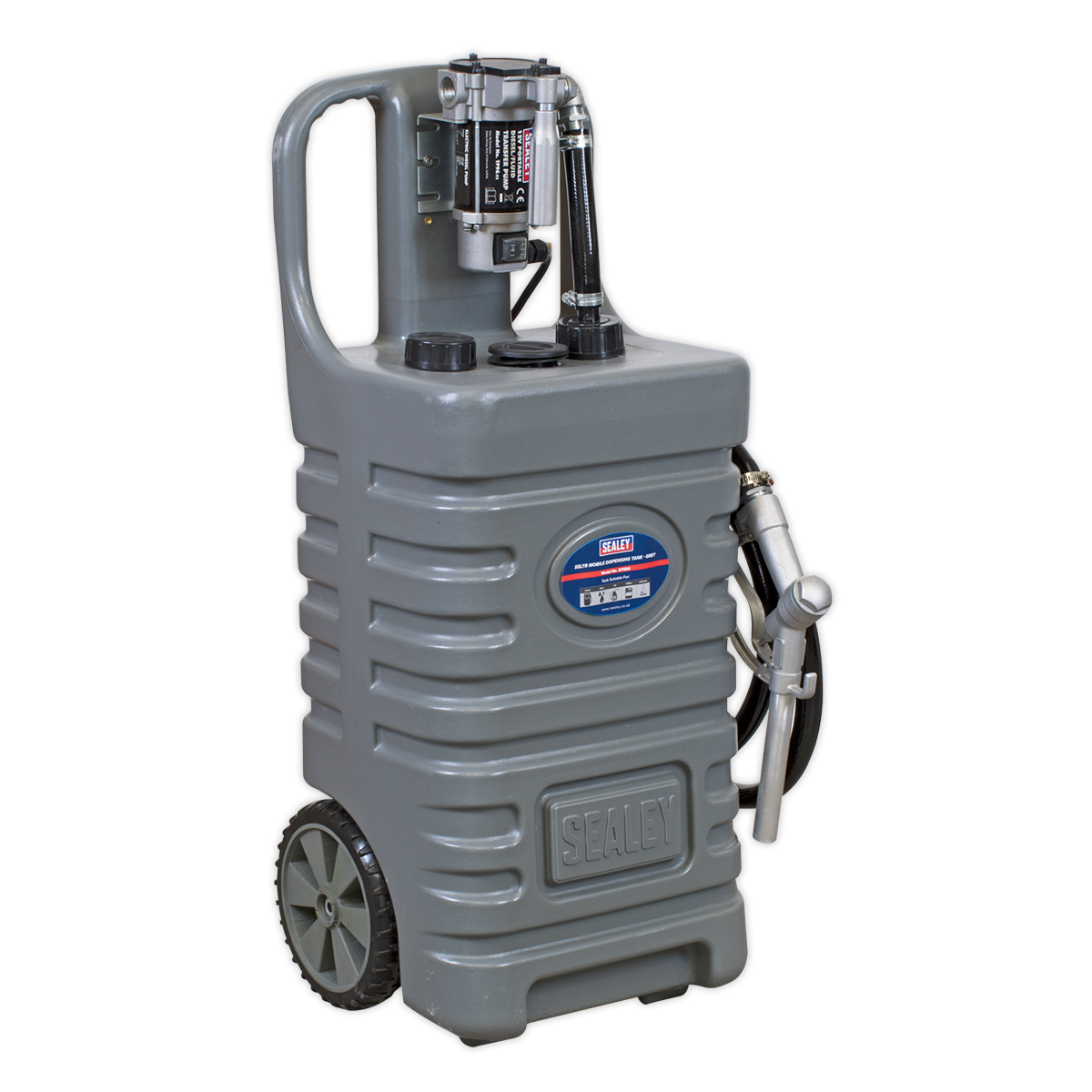 Mobile Dispensing Tank with Diesel Pump 55L - Grey DT55GCOMBO1