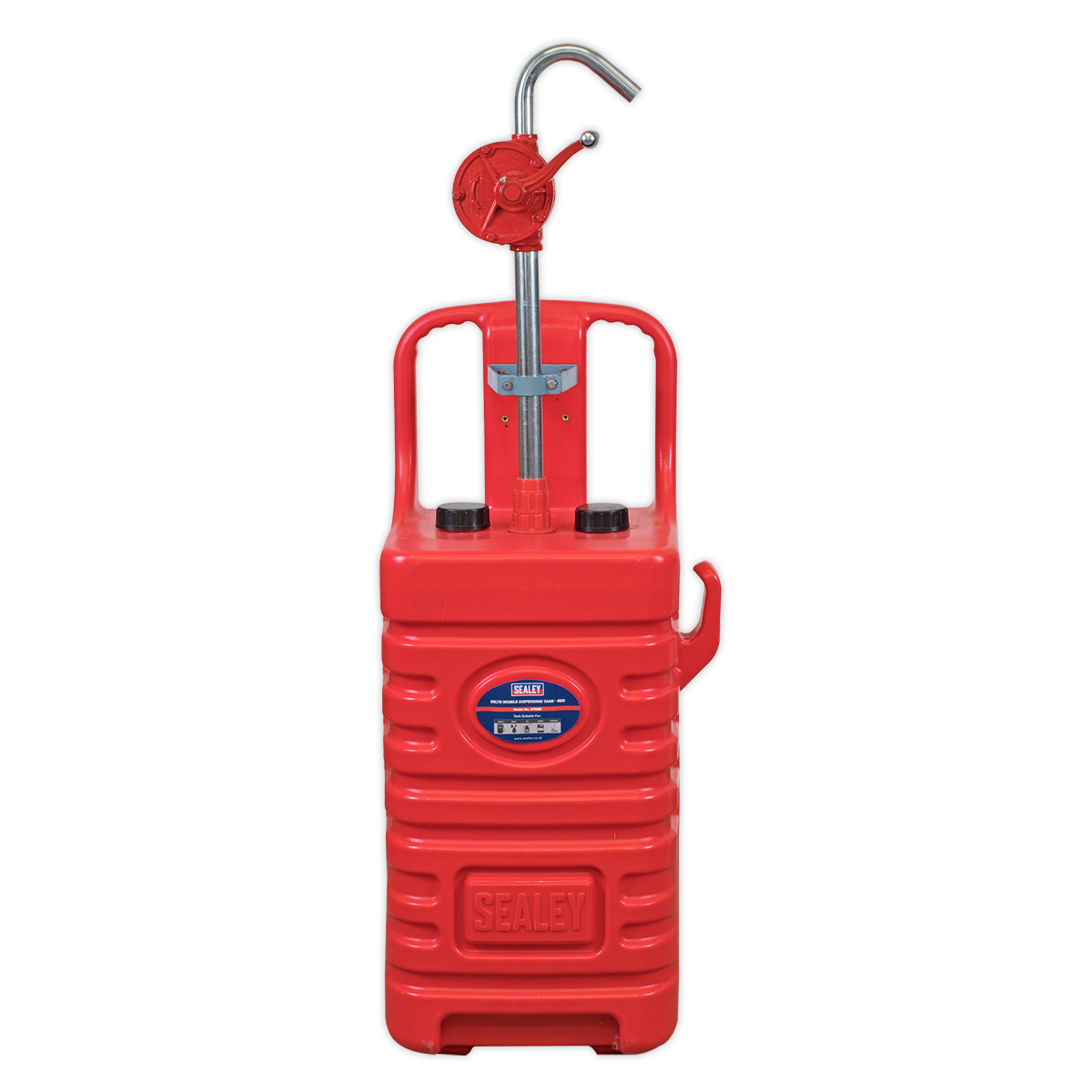 Mobile Dispensing Tank with Oil Rotary Pump 55L - Red DT55RCOMBO1