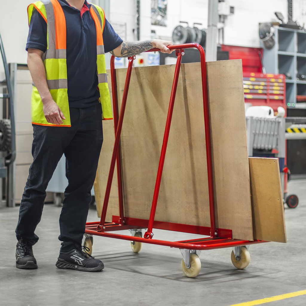 Large Sheet Handling Plasterboard Trolley 800kg Capacity DWC01