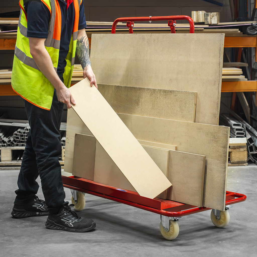 Large Sheet Handling Plasterboard Trolley 800kg Capacity DWC01
