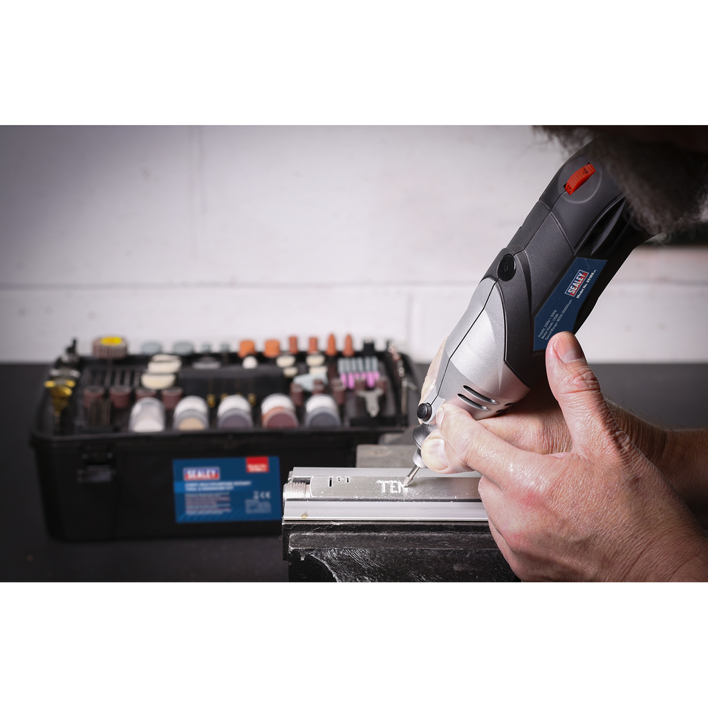 Multipurpose Rotary Tool & Engraver Kit 230V 219pc E5188